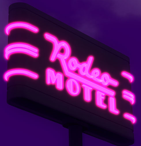 Rodeo Motel Sign
